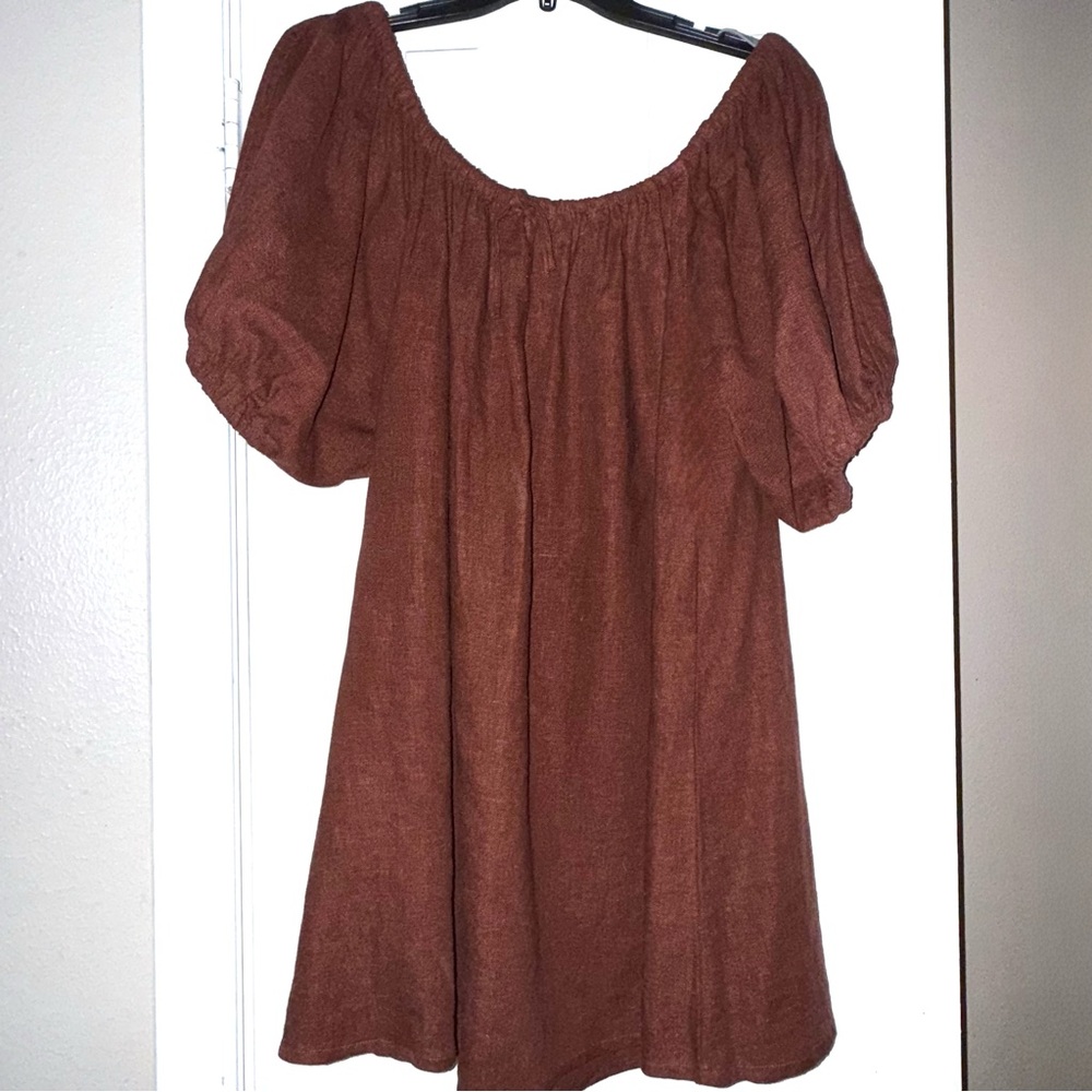 Here.The Store Linen blend dress size M/L